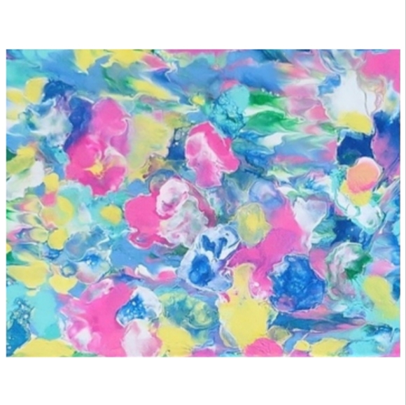 Hand Crafted Abstract Design 11x14 Inches Canvas Painting - Picture 3 of 4